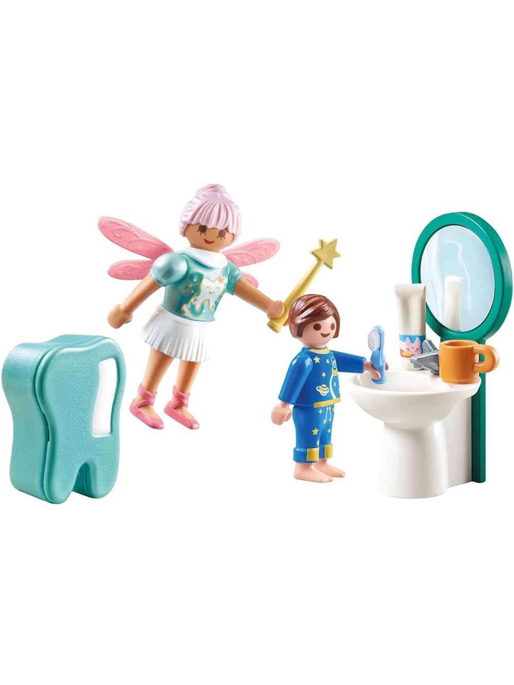 Playmobil Tooth Fairy Set 70194 with Sink and Figures